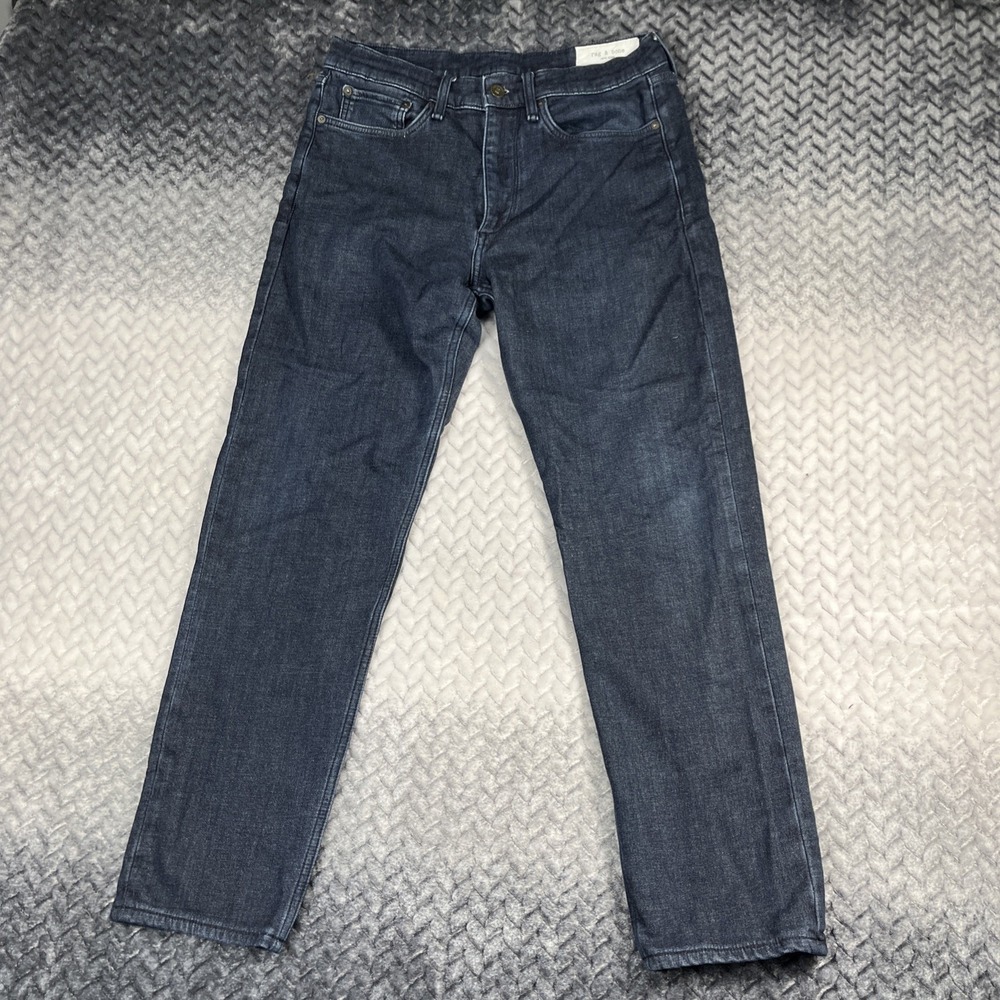 Rag & Bone Jeans Men 31x30 Blue Fit 2 Slim Tapered Dark Wash Denim *Tag 32x32